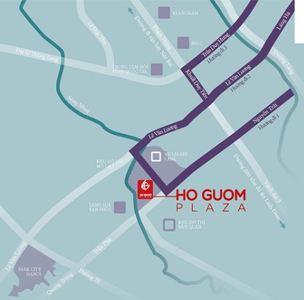 VỊ trí chung cư hồ gươm plaza